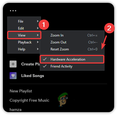 Disabling Hardware Acceleration on Spotify
