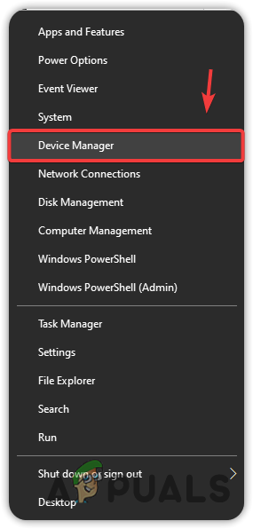 Navigating to Device Manager