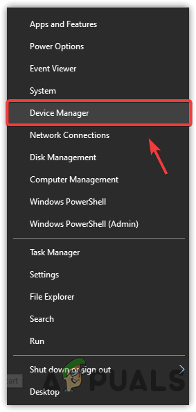 Navigating to device manager