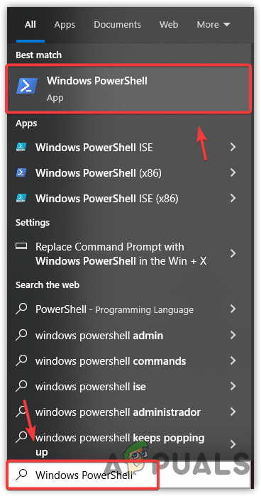 Opening Windows PowerShell