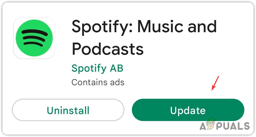 Updating Spotify Android App