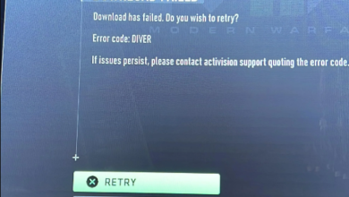 Call of Duty Modern Warfare 2 Error Code DIVER
