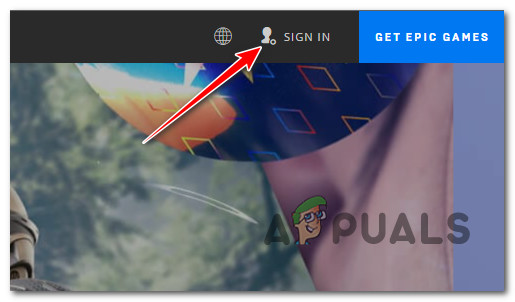 Sign in Button with Epic Games account