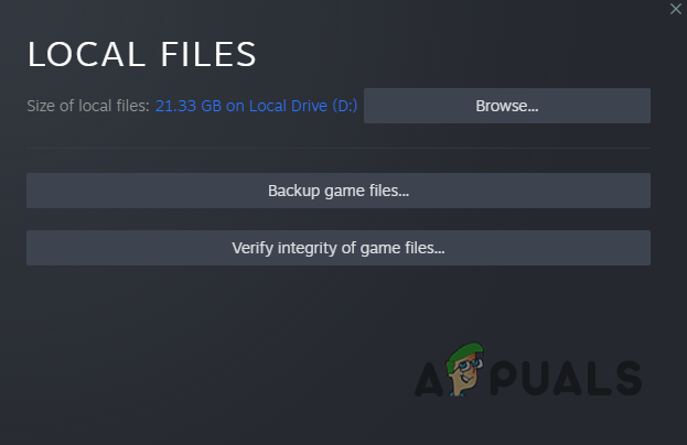 Repairing Game Files on Steam