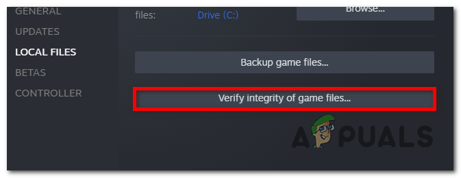 Beginning the integrity check process