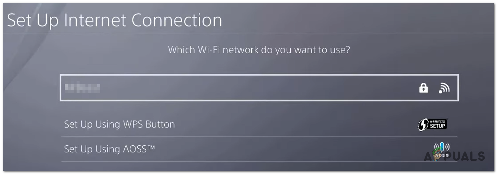 Connecting to your hotspot on PS4
