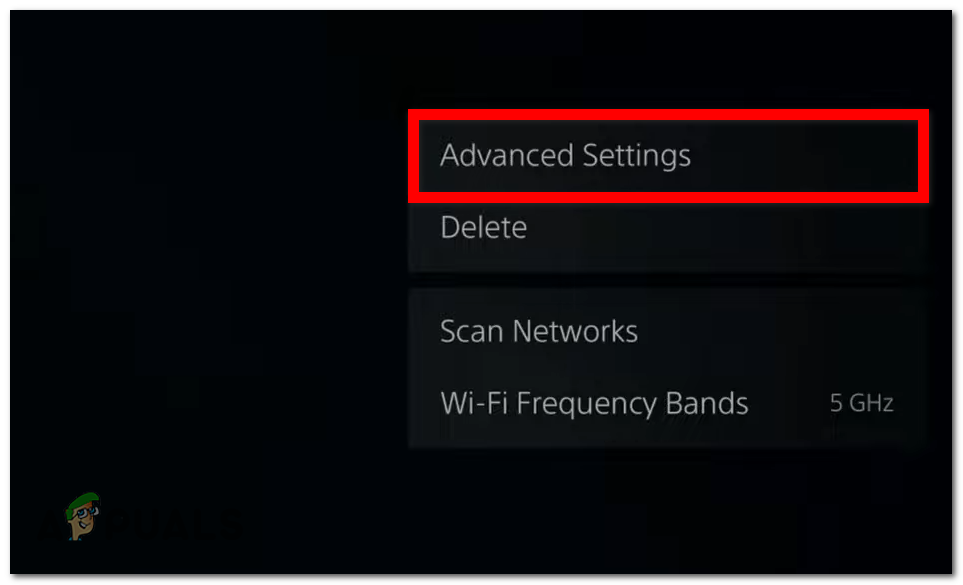 Opening the Advanced Settings 