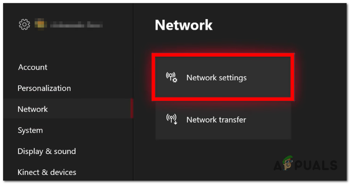 Accessing the Network Settings
