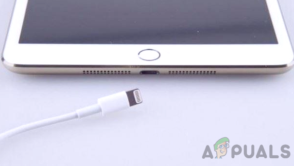Remove the iPad's Charging Cable