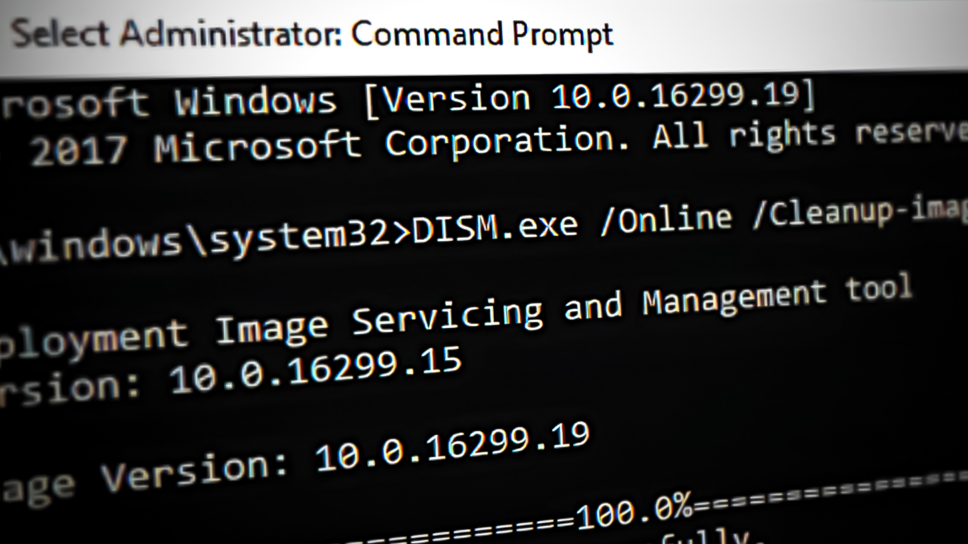 DISM Command is Stuck During its Process