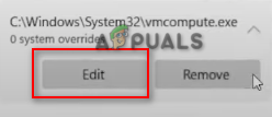 Editing the program settings