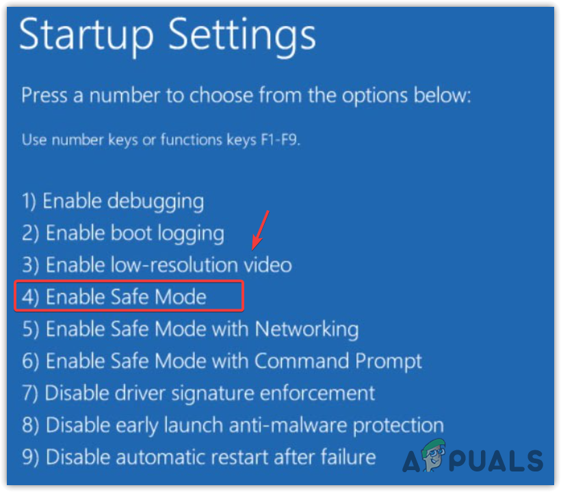 Enabling Safe Mode from Windows Recovery Environment