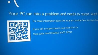 INACCESSIBLE_BOOT_DEVICE BSOD Error