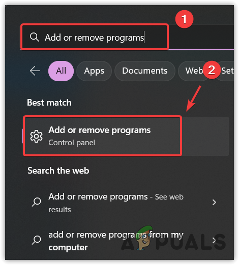 Opening apps and features settings from Start Menu