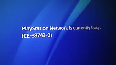 PlayStation 4 Error CE-33743-0