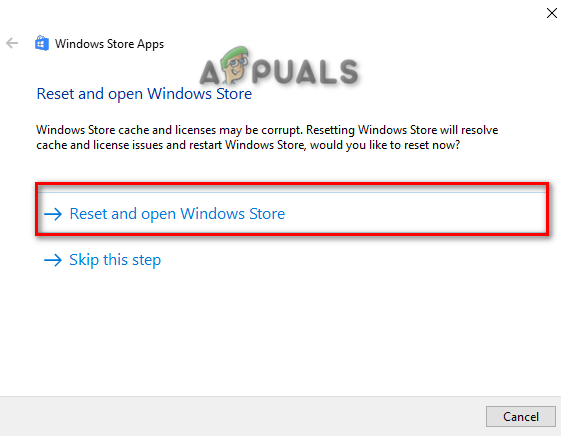 Resetting Windows Store