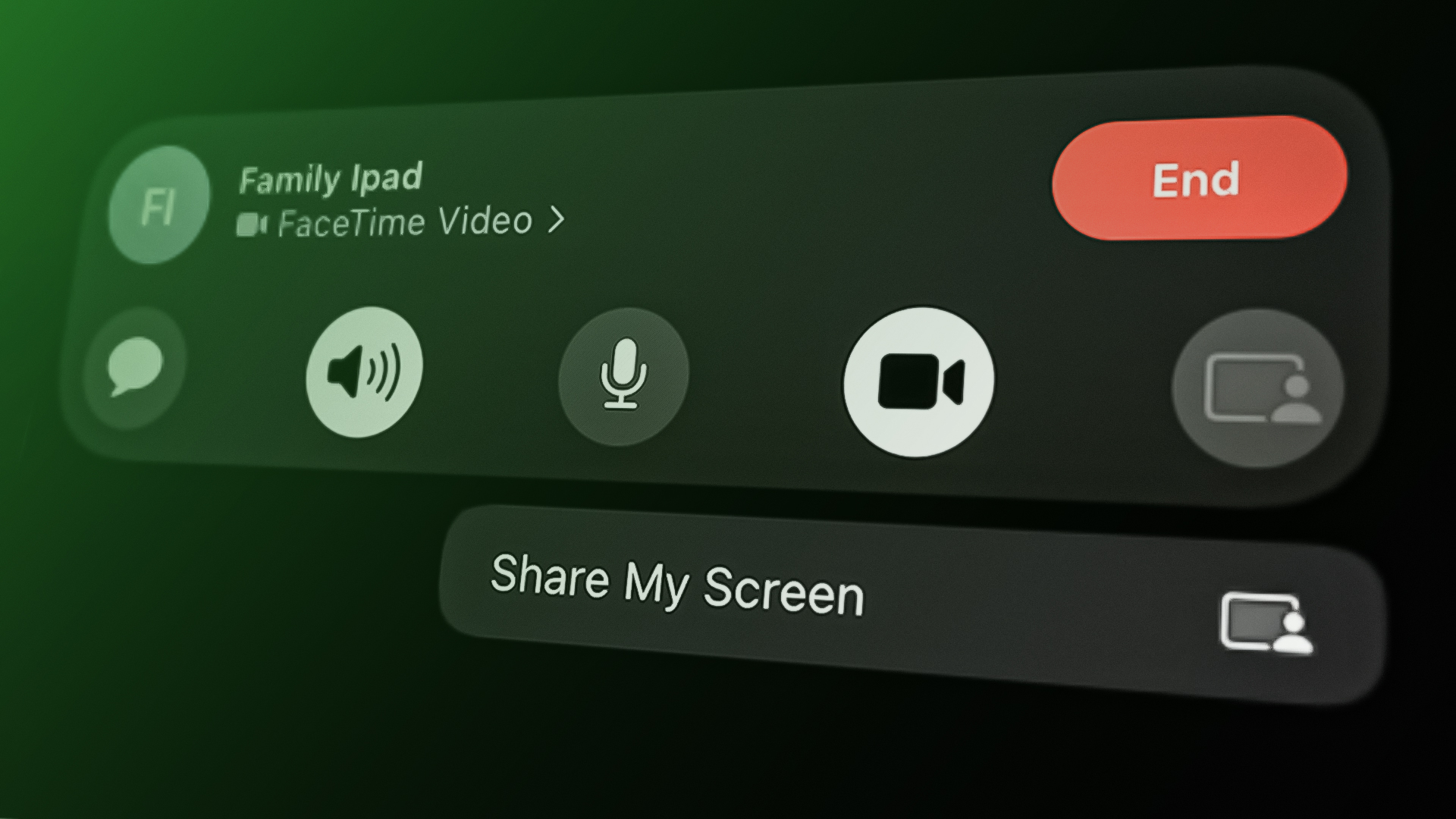 Share Screen on FaceTime Call