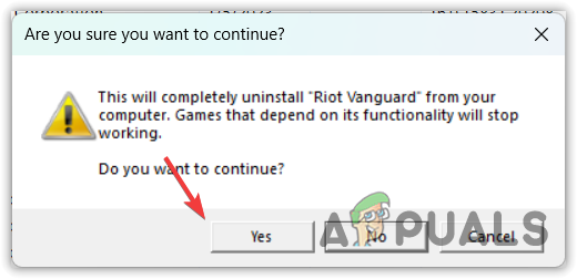 Uninstalling Riot Vanguard