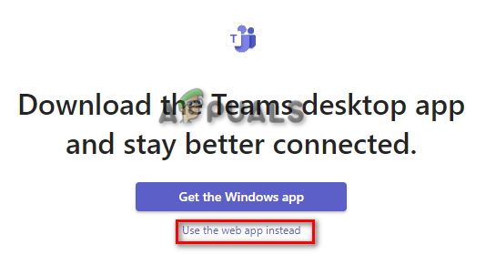 Using the Web App instead