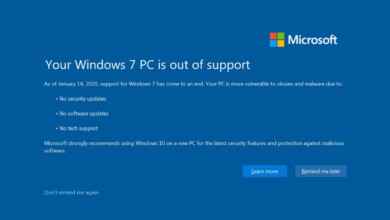 Disable Windows 7 is out of support error message