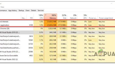 High Memory usage of Windows News & Interests