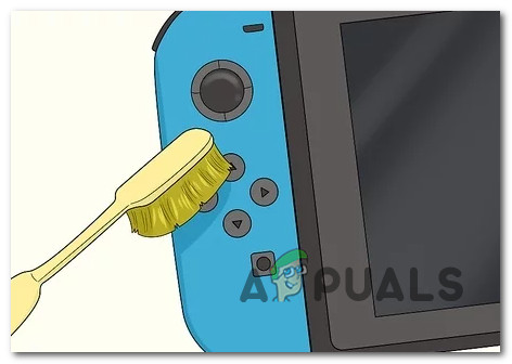 Cleaning the joycon