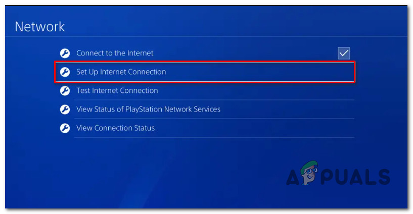 Setting up an Internet Connection on PS4