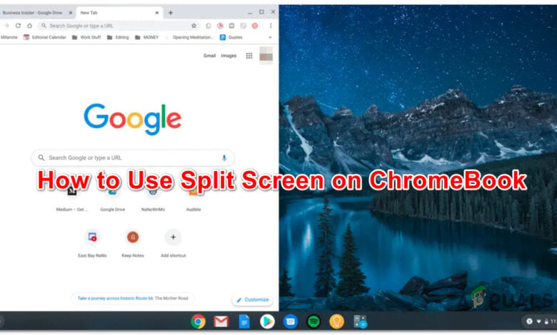 Using Split Screen on Chromebook
