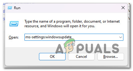 Access the Windows Update menu