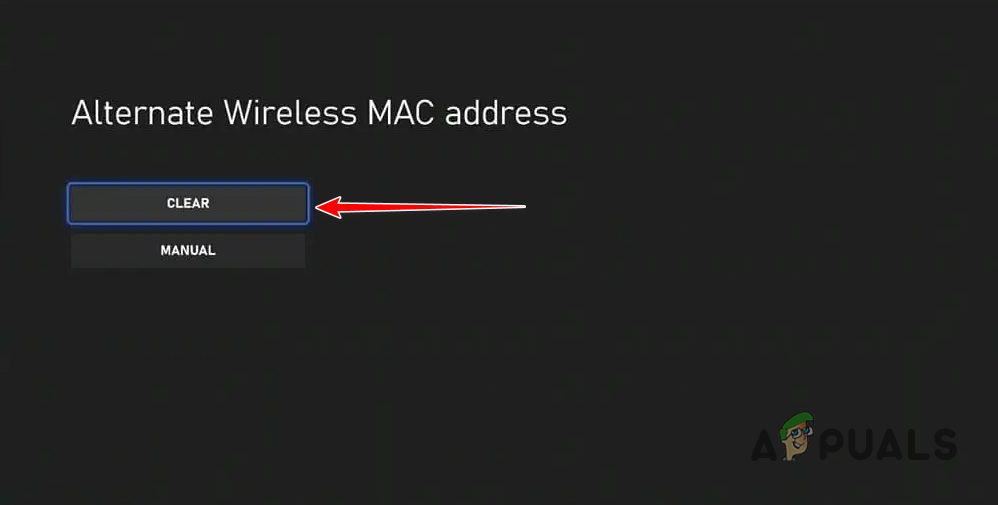 Clearing Alternate MAC Address