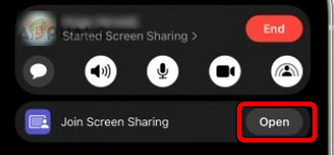 Open a Screen Sharing in a FaceTime Call