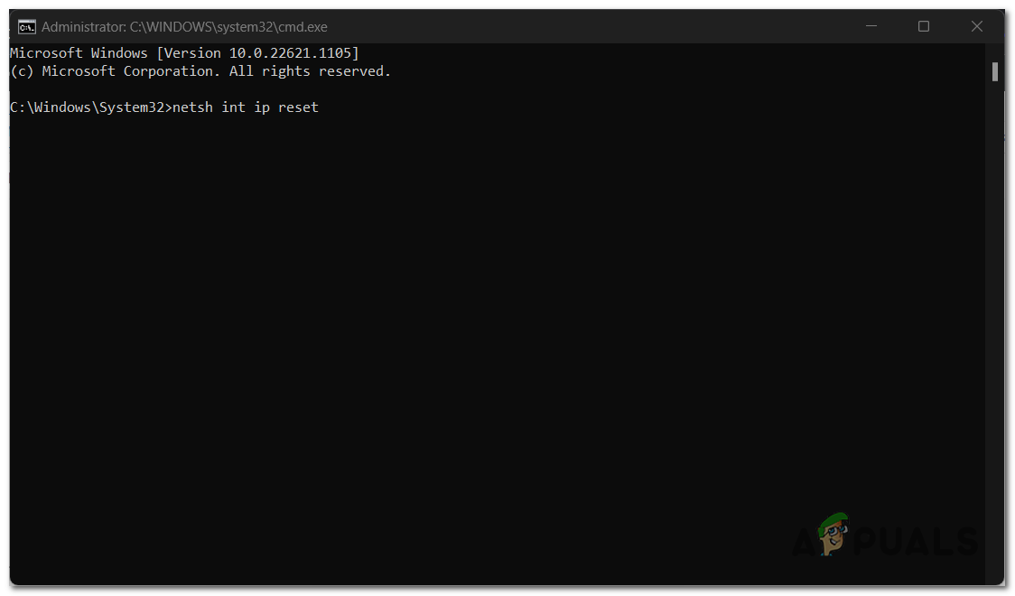 Rebuilding the TCP IP Stack in Command Prompt