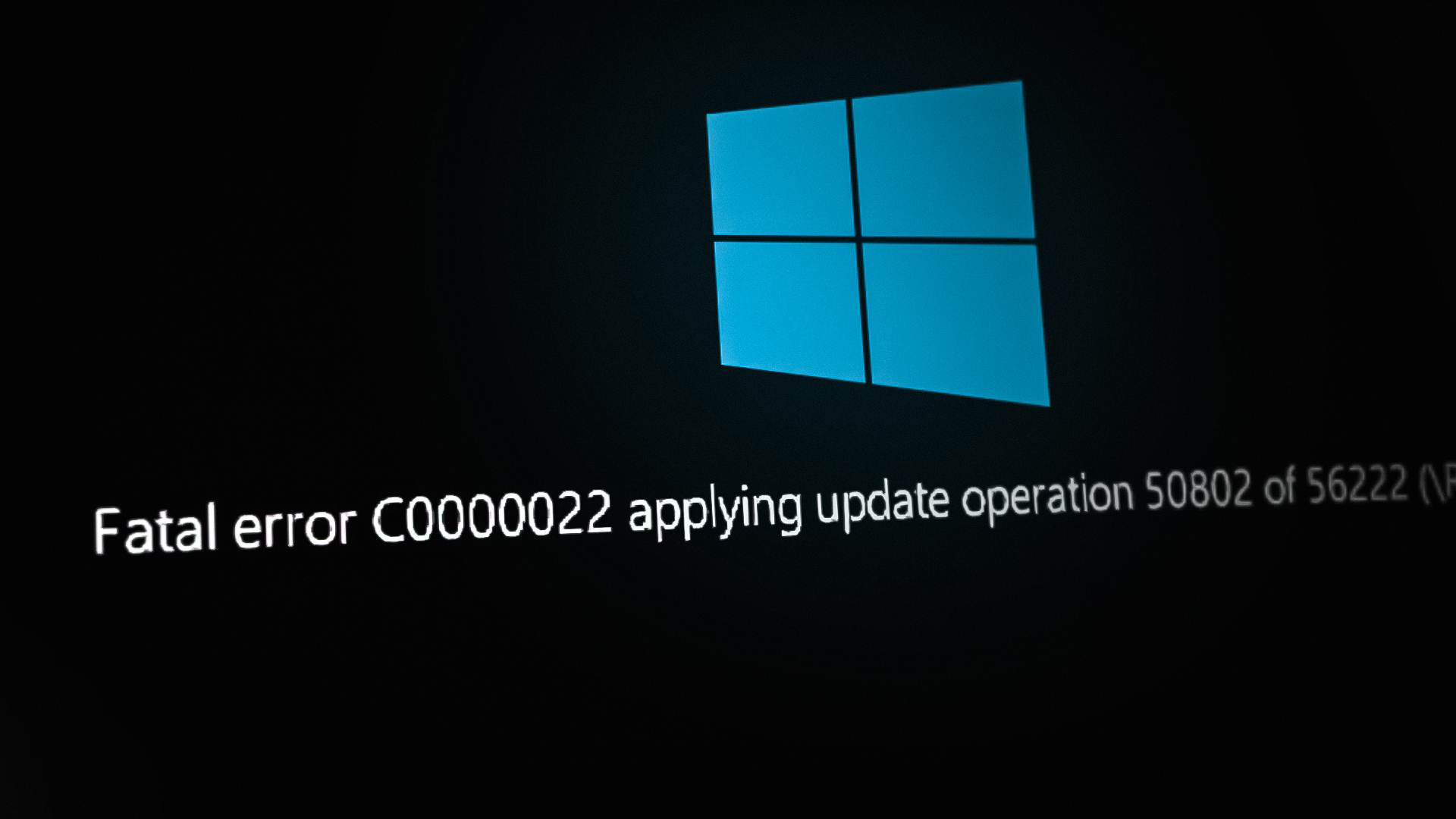 Fatal Error C0000022 Windows Update Error
