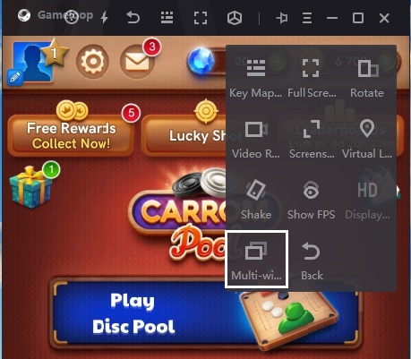Multi-window option in GameLoop