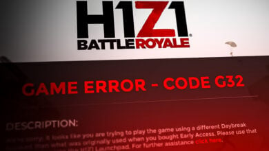 H1Z1 G32 Error