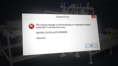 Autodesk License Manager Error
