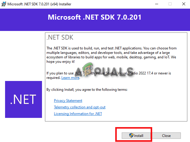 Fix: To Run This Application, You Must Install .Net Core - Appuals.Com