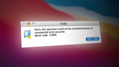 MacOS Error Code 1309 When Transferring Files