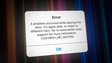 Netflix Error 139 (Nferr_Mc_Authfailure)
