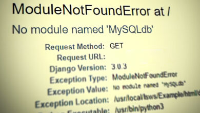 ModuleNotFoundError: No module named MySQLdb