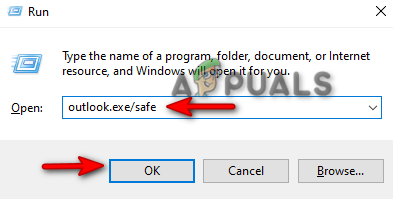 Opening outlook in safe mode