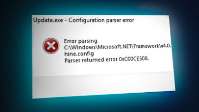 Parser Returned Error 0xc00ce508