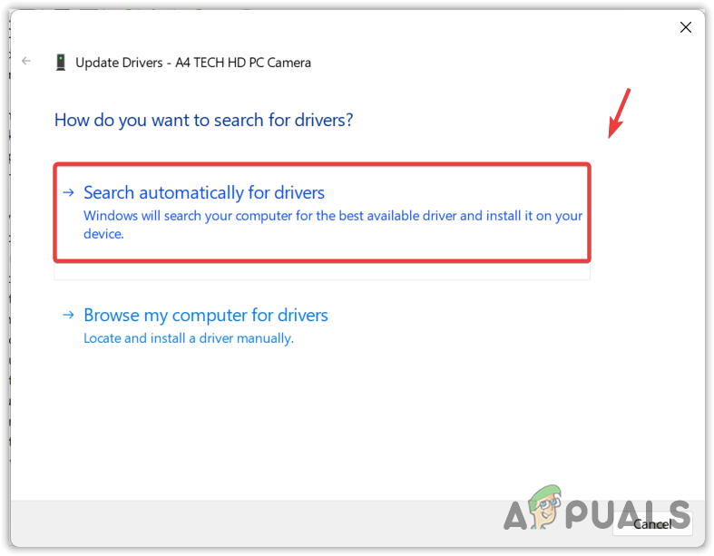 Searching automatically for drivers