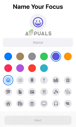 you can customize its color, select an icon, and give it a suitable name. After doing this, tap on Next