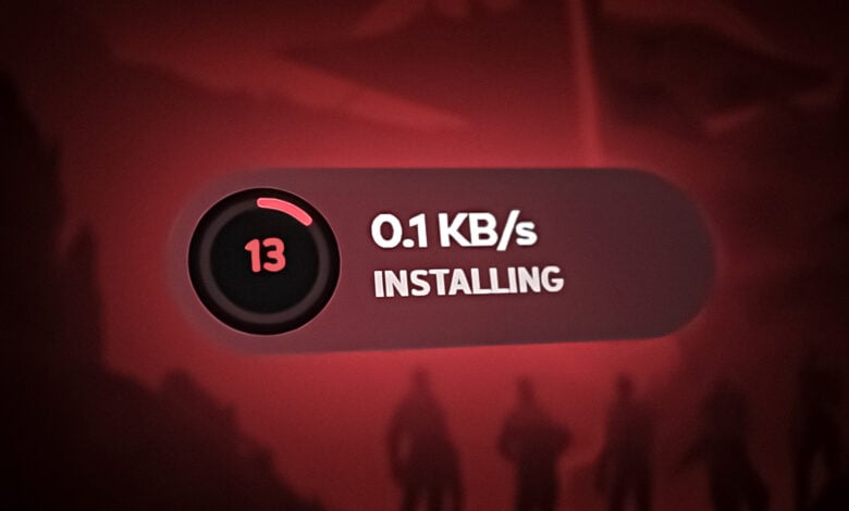 Valorant Installing or updating stuck on 0.1KB/s