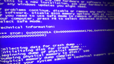 Windows Error 0x0000001a