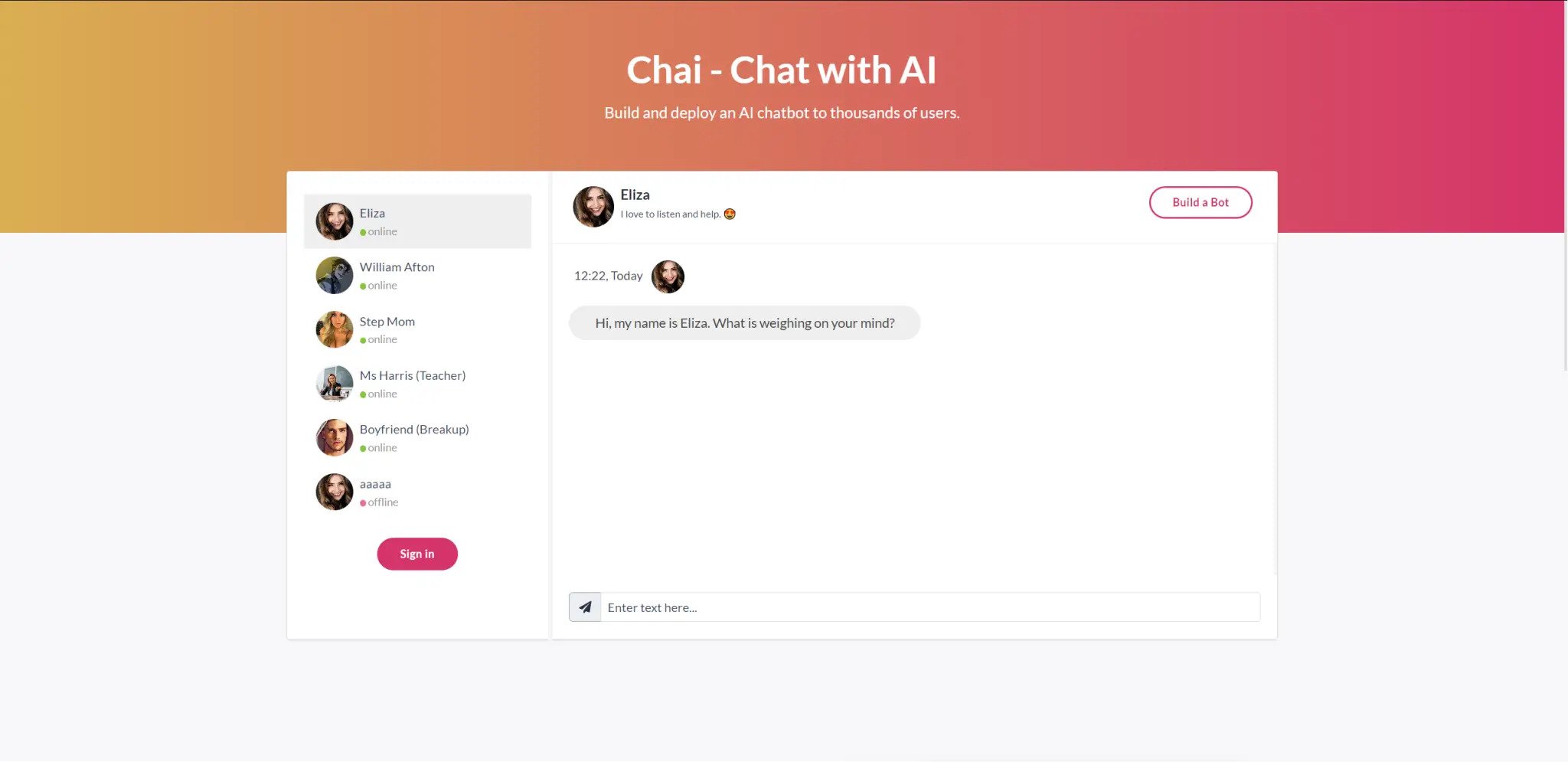 Chai AI chatbot