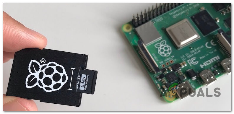 Remove the SD card from Raspberry Pi