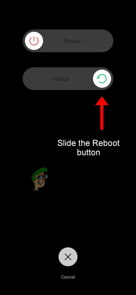  Reboot option to restart the phone