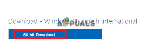 Downloading Windows 11 ISO